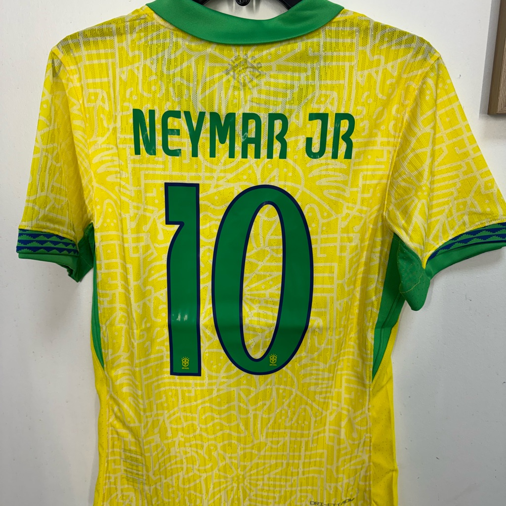 Brazil (Home) Authentic Player Jersey #10 Neymar Jr